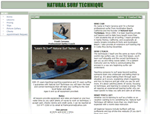 Tablet Screenshot of naturalsurftechnique.com